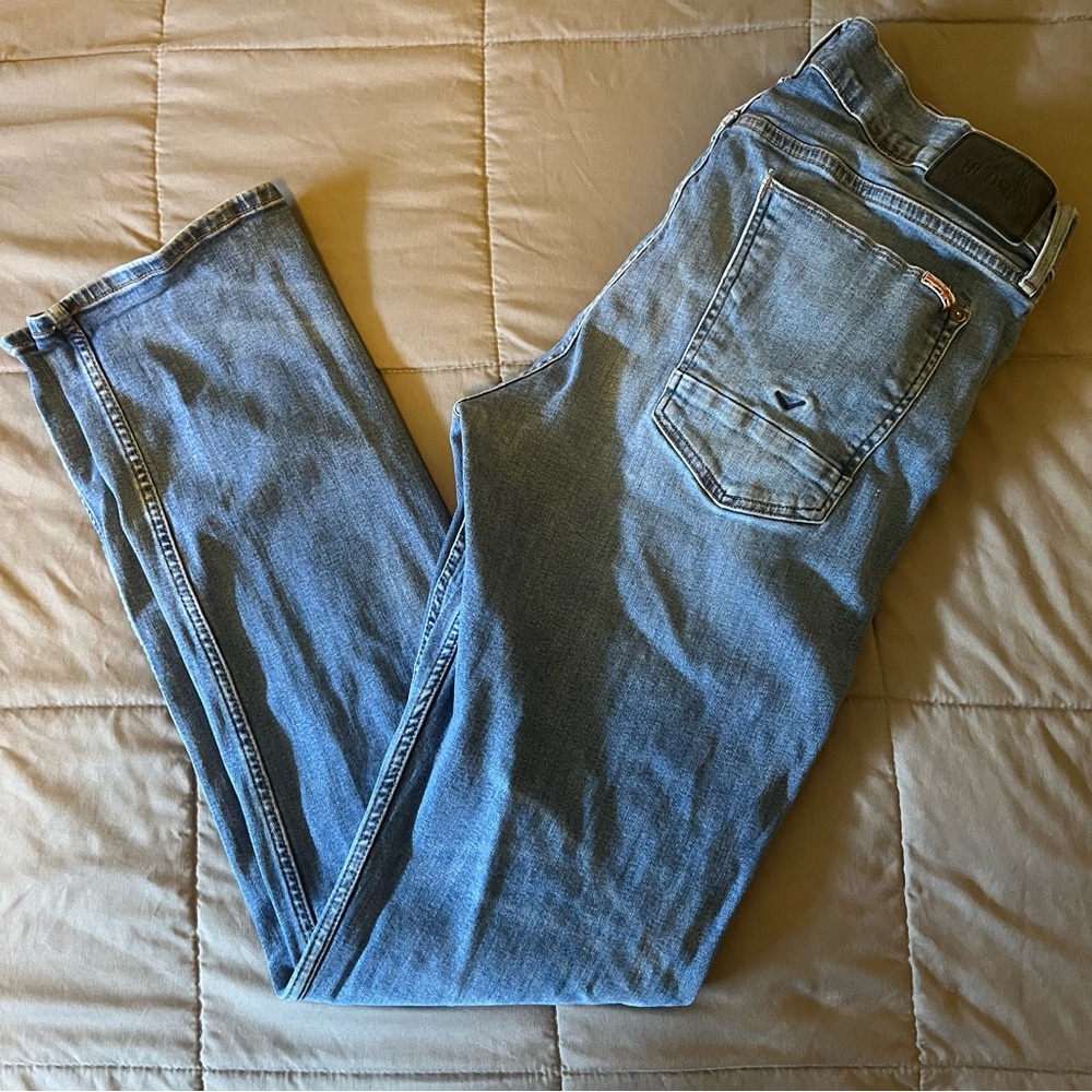 Hudson Byron Straight Size 34 Blue Denim Jeans